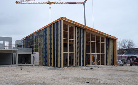 Relevé de point au théodolite et solution de sur-charpente