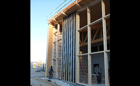 Relevé de point au théodolite et solution de sur-charpente