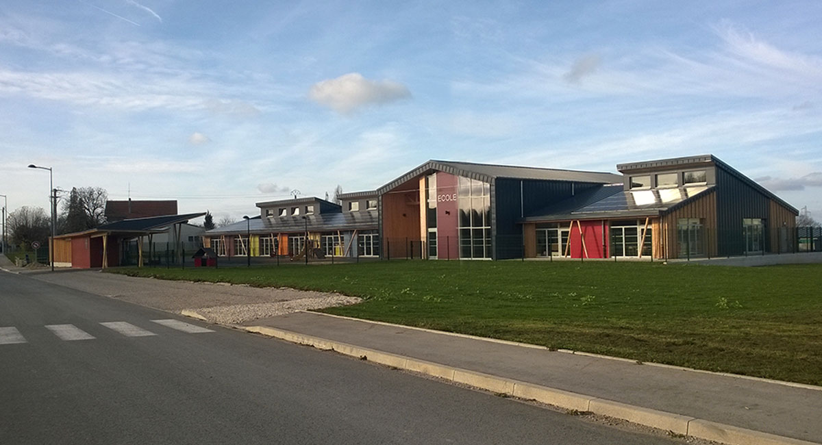 Batiment scolaire : bureau d'étude ingenierie construction bois